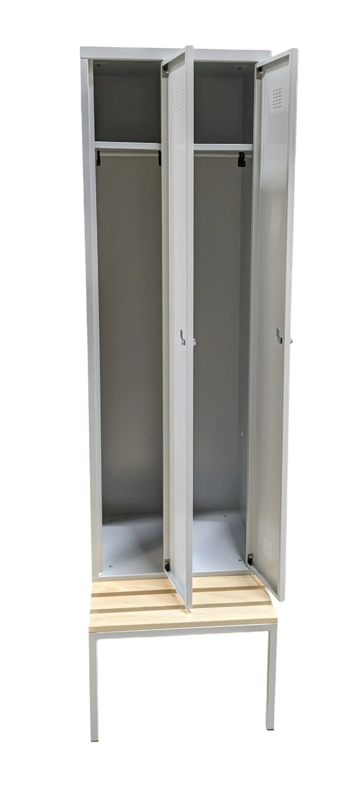 Omklädningsskåp Grå 2-dörrar (3)