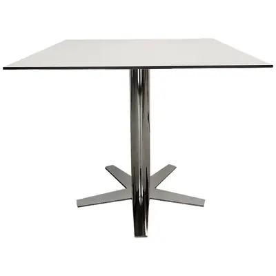 RPG 043121-253393 Ståbord EKV Ceasar 5-kryss VitSvartKrom 120x120cm Höjd 102cm