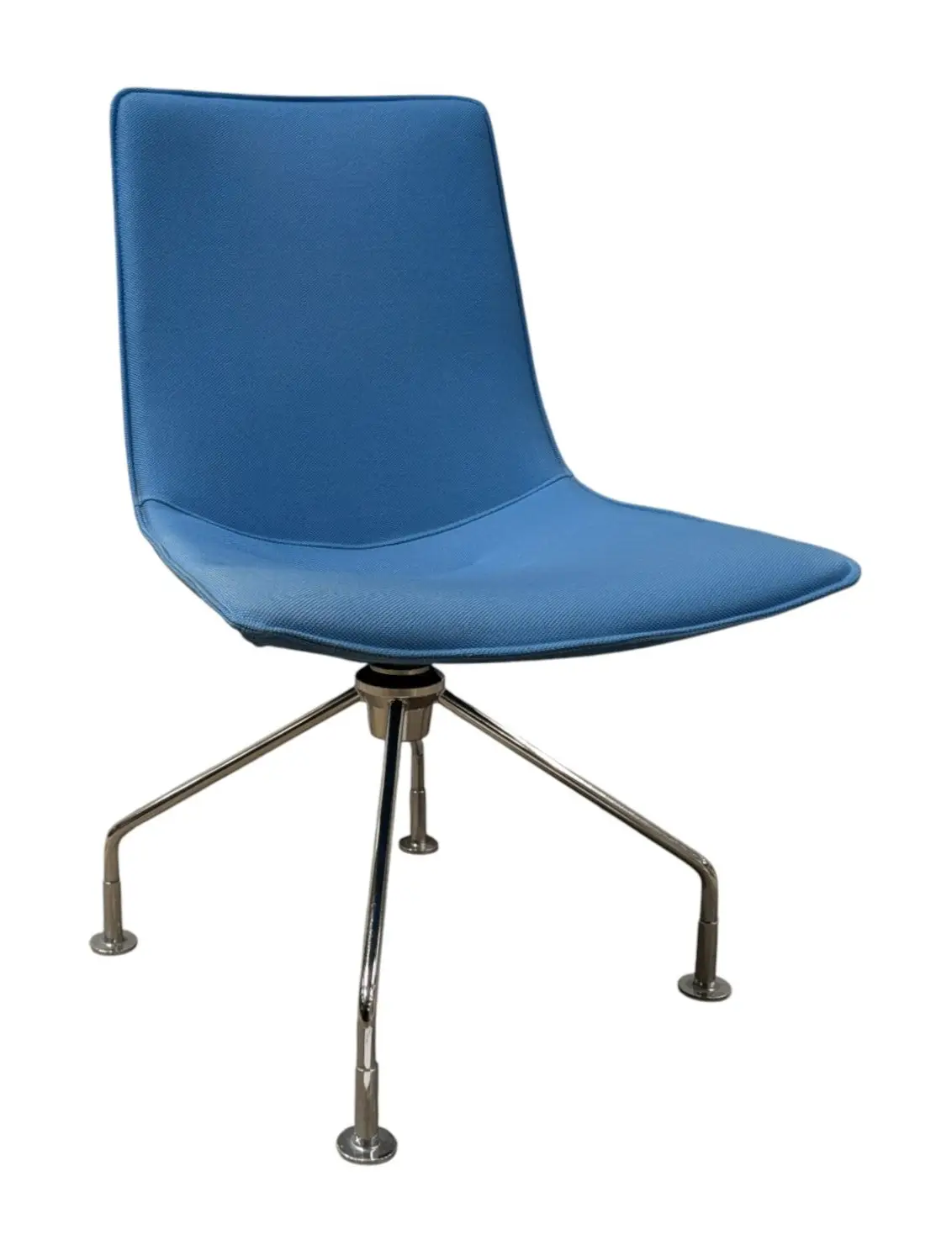 Konferensstol Lammhults Comet LjusblåKrom