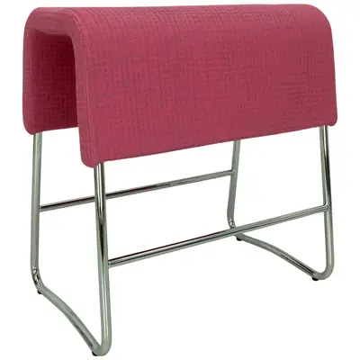 Barpall Materia Plint Mönstrad Cerise/Krom