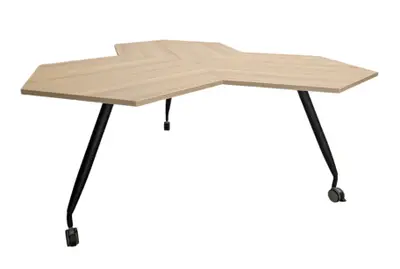 Mötesbord Kinnarps Trixagon EkSvart 160×161,5cm