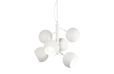 Taklampa Globen Pendel Rondo Vit