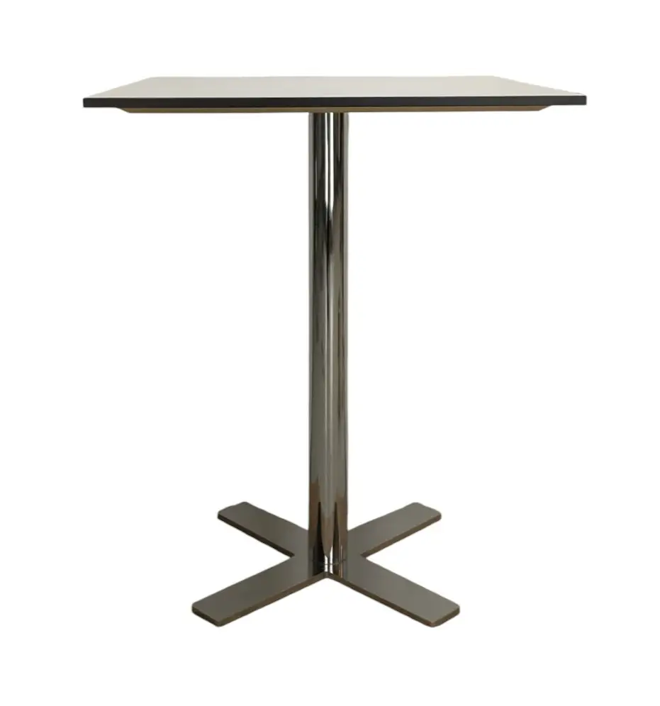 Sidobord VitSvartKrom Ø60 (2)