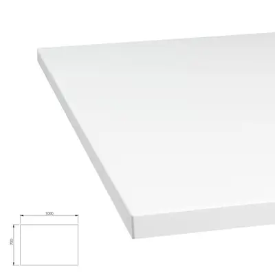 Bordsskiva 100x70cm Vit