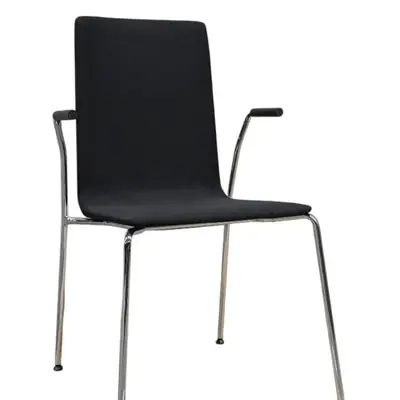 Konferensstol Skandiform Bombito Svart Nyklädd (4)