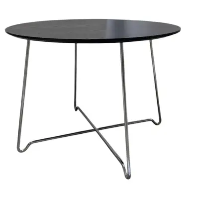 Soffbord SvartKrom Ø70
