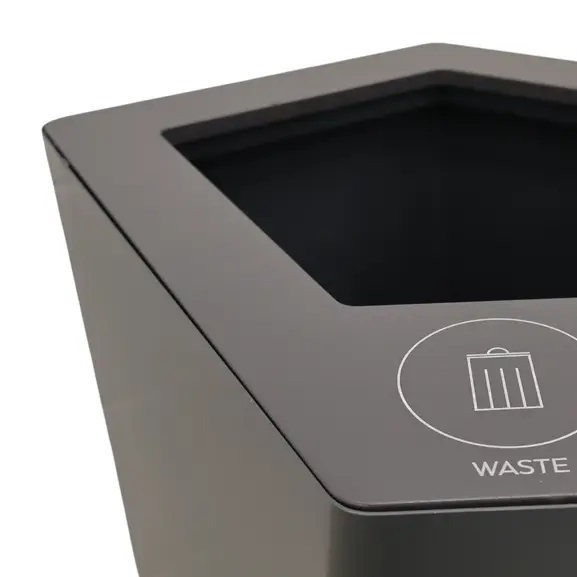 Papperskorg TreCe Kite Återvinning Antracit-Grå