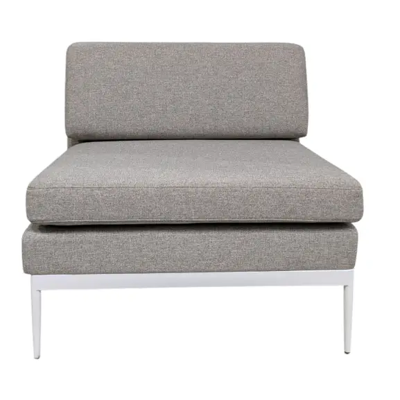 SoffmodulFåtölj Lotus Bergamo 1-sits GråVit (2)