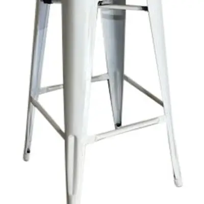 Barstol Vantaggio High W Barstol Vit/Bambu