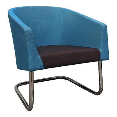 Fåtölj Lammhults Club BlåSvartKrom