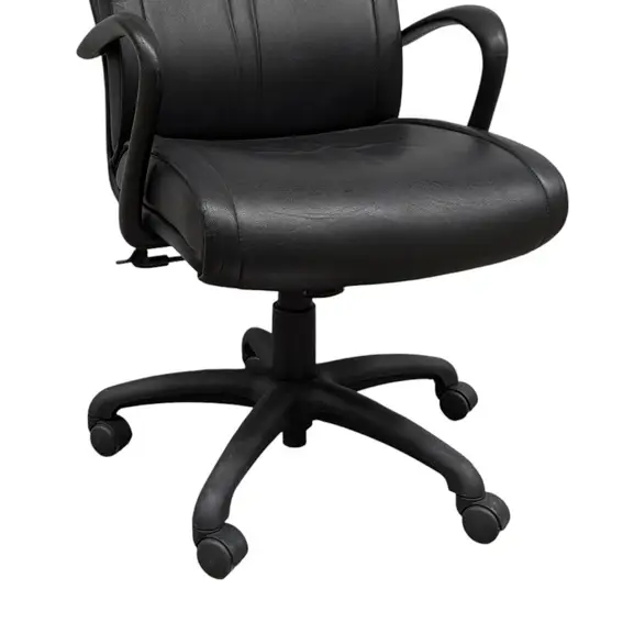 Kontorsstol Encore Seating SvartSkinn (1)