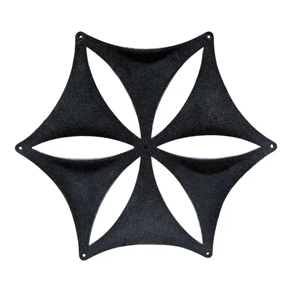 Ljudabsorbent Abstracta Airflake Svart