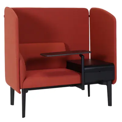 Soffa Sedus Works Focus Tegelröd/Svart