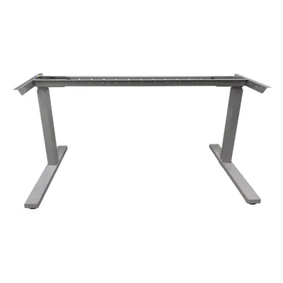 Elskrivbord Grå L-fot 140×80