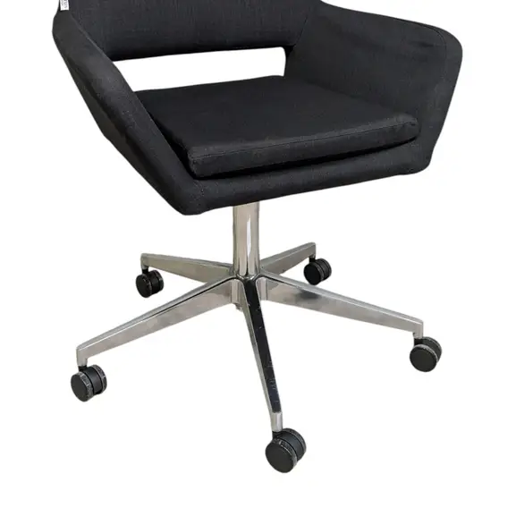 Konferensstol Lotus Furniture Amsterdam MörkgråKrom (1)