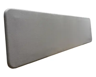 Bordsskärm Abstracta Softline Ljusgrå 160×45 (2)