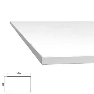 Bordsskiva 120x80 Vit