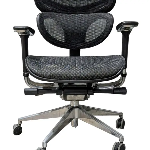 Kontorsstol Ergonomisk Kontorsstol Nät Svart (4)