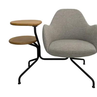 Fåtölj Blå Station Wilmer 058CT LjusgråSvartEk