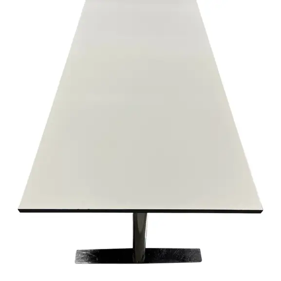 Bord EKV Ceasar T VitSvartKrom 180×70 (3)