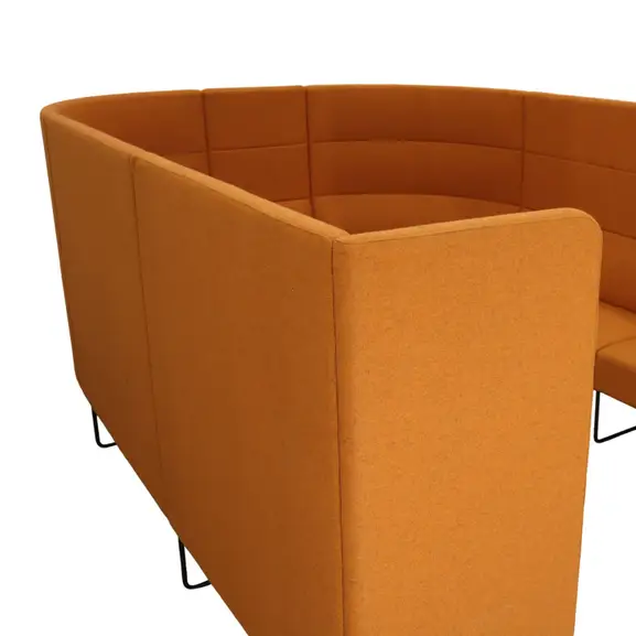Soffa EFG Mingle Lounge OrangeSvart (3)
