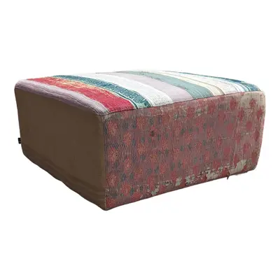 Sittpuff HAY Antique Quilt Ottoman