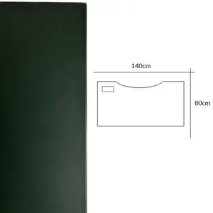 Bordsskiva SA-Möbler Laptop Linoleum Grön 140x80 Kabellucka