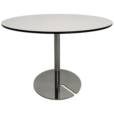 RPG 040721-253499 Bord Skandiform Slitz LB-634 VitSvartKrom Ø85 Höjd 60cm