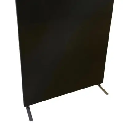 Golvskärm Abstracta Softline Svart 140x120