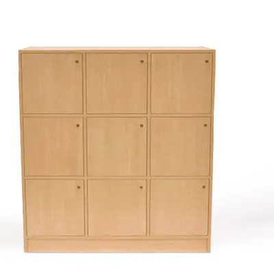 Förvaring 9 fack björk