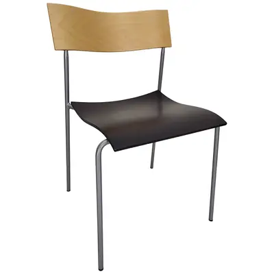 Stol Lammhults Campus Svart/Björk