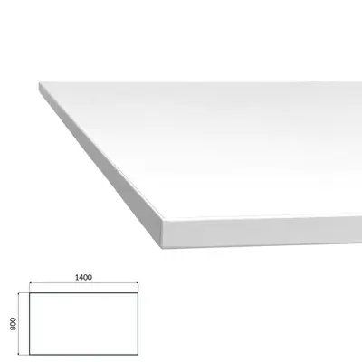 Bordsskiva 140×80 Vit