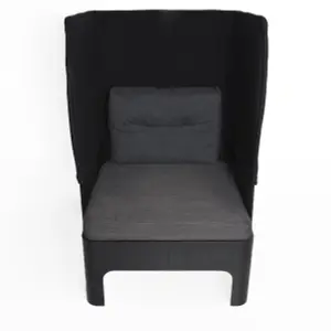 Fåtölj Blå Station Koja High Svart/Grå