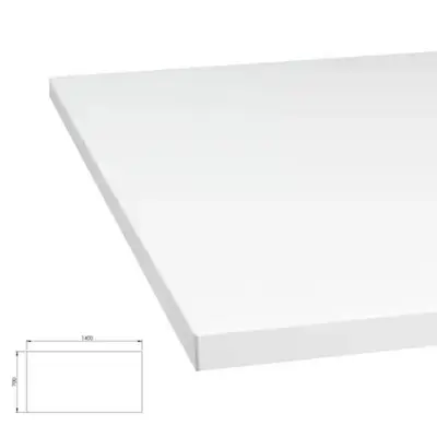 Bordsskiva Vit 140x70