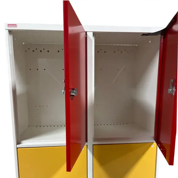 Förvaringsskåp Sonessons RödOrangeGul 6-dörrar (2)