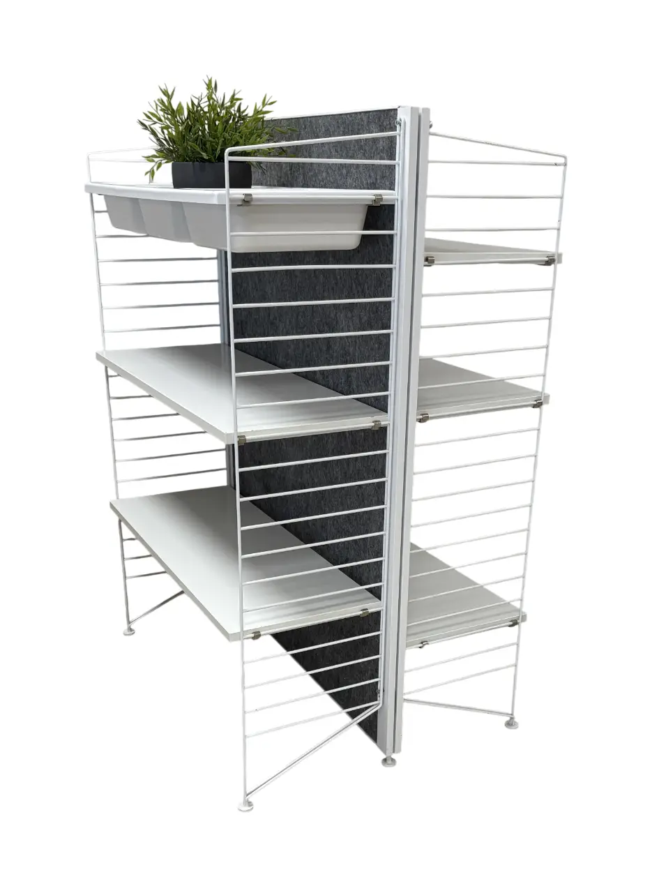 Hylla String Furniture Fristående GråVit (5)