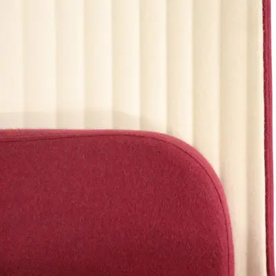 Tyst Fåtölj BossDesign Rosa-Krämvit INRECO 2