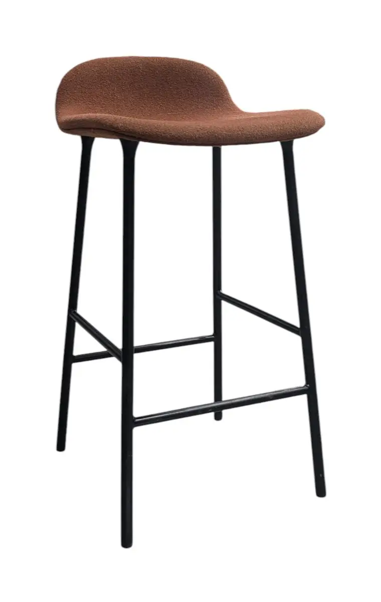 Barstol Normann Copenhagen Form BrunOrangeSvart (1)