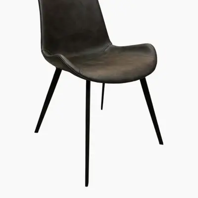 Stol Dan Form Hype BrunGråKonstläder