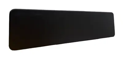 Bordsskärm Abstracta Softline Svart 180×45