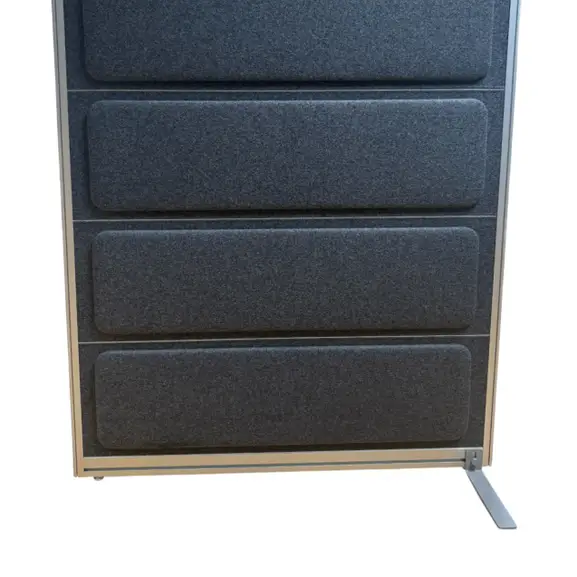 Golvskärm Kinnarps Rezon Mörkgrå 120×145 (1)