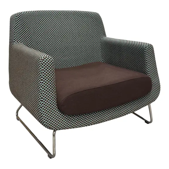 Fåtölj Skandiform Jeffersson F-273 BlåBrunMönstrad