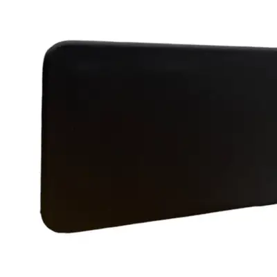 Bordsskärm Abstracta Softline Svart 180×45