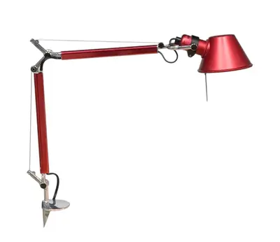Skrivbordslampa Artemide Tolomeo Röd (2)