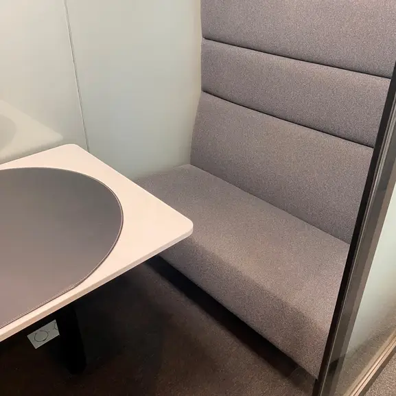 Telefonbås Pod Silen Space 2 VitSvartGrå (3)