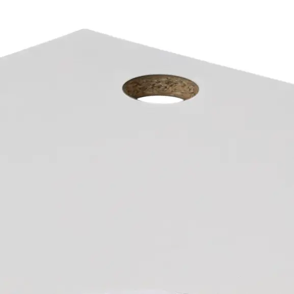 Bordsskiva Vit med kabelhål 120×80