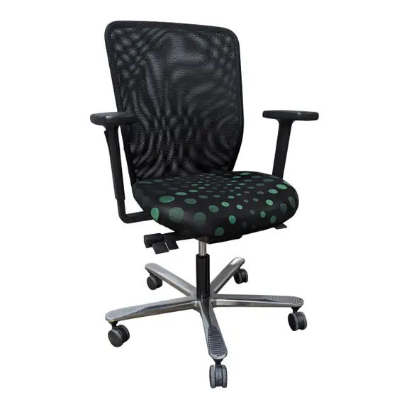 Kontorsstol EFG Teamspirit MönstradSvartGrön (3)