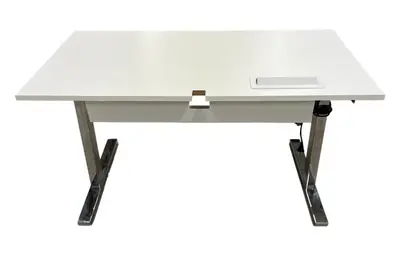 Elskrivbord Linak VitKrom 140×80 (5)