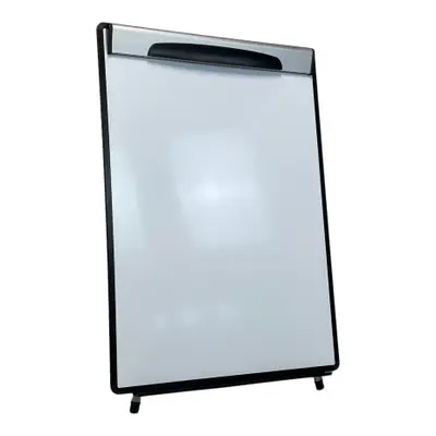 BlädderblocksstativWhiteboard SvartVit 200×75