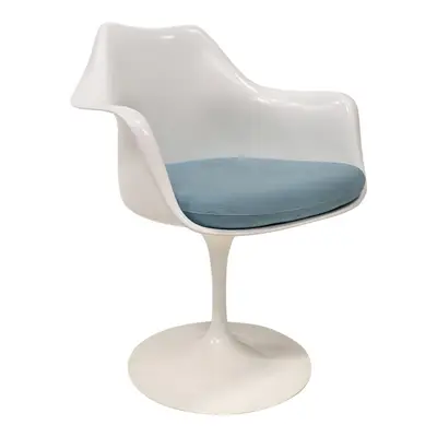 Karmstol Knoll Saarinen Tulip Chair VitLjusblå (5)